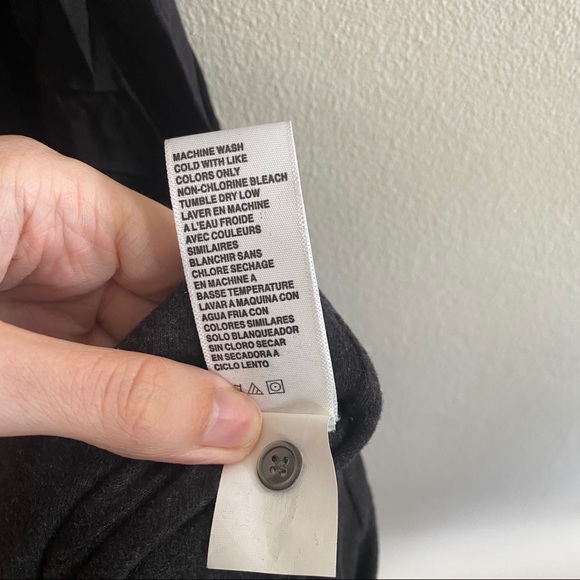 James Perse College Wrap Dress Black GREY Sz Small - Picture 10 of 12